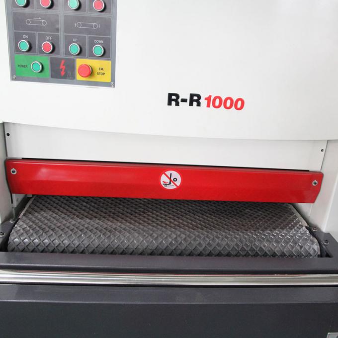 Duurzaam Hoog Efficiënt Droog slijpen Rr1000mm Metalen onderdelen Oppervlak Deburring Plaat Metalen Buffing Tekenmachine voor metaal 7