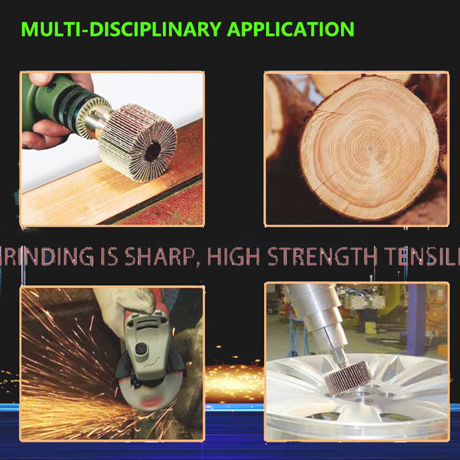 Gebruiksmateriaal voor polijsten 60/80/120/240 Griet Abrasive Flap Wheel Aluminium oxide Voor polijsten slijpen 10