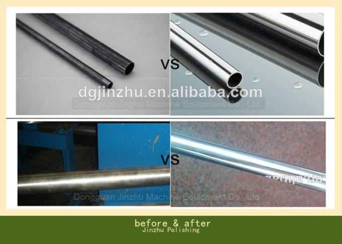 8k Spiegel Haarlijn Draadtrekken Afwerking Automatische Metalen Pijp / Buis Vierkant / Rond Polijstmachine Voor Oppervlakteafwerking 5