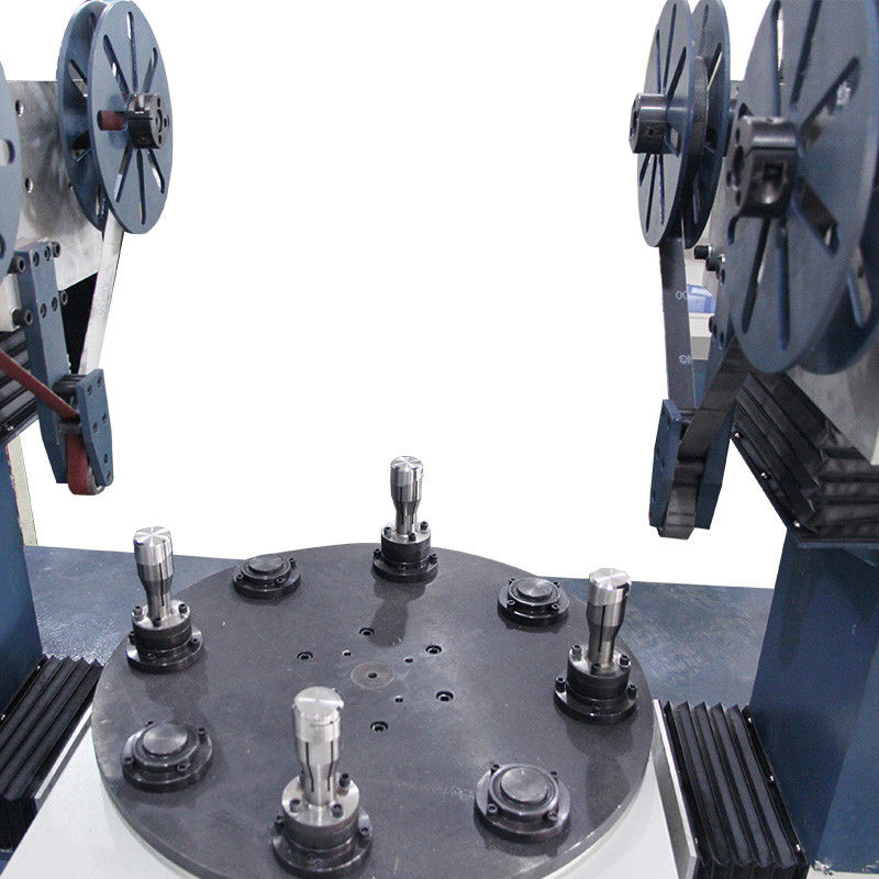 No4 Buitenbedekking Metalen Industriële Dubbelkop Slijpplaat Poliermachine Draadtekenmachine voor Stalen Draad