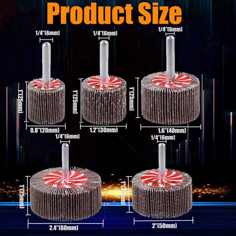 60/80/120/240 Griet Abrasive Flap Wheel Aluminiumoxide Flap Wheel voor polijsten en slijpen