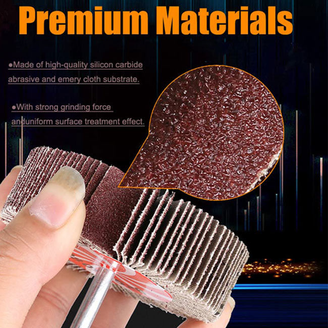 60/80/120/240 Griet Abrasive Flap Wheel Aluminiumoxide Flap Wheel voor polijsten en slijpen