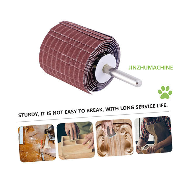 Duurzame flapwielen Emery stof 250*50 mm Grit 240 Abrasief draad flapwiel voor slijpen polijsten