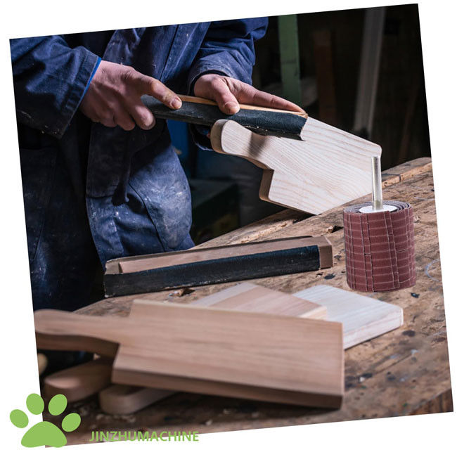Duurzame flapwielen Emery stof 250*50 mm Grit 240 Abrasief draad flapwiel voor slijpen polijsten
