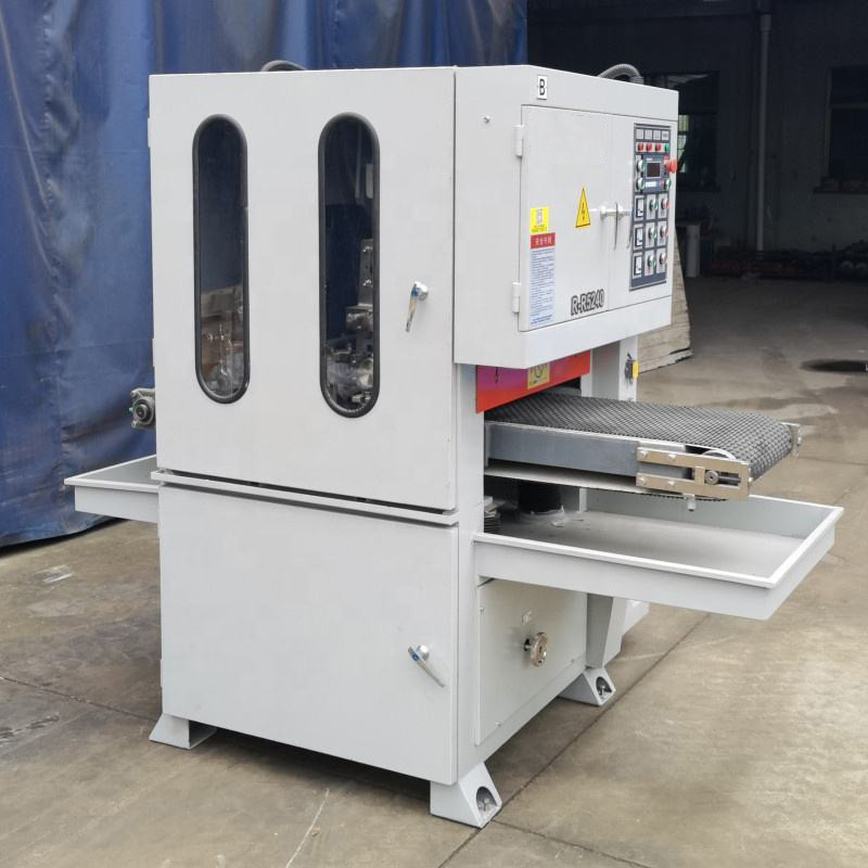 Slijpen 400 mm slijtvaste metalen plaatschuurmachine 2 kop brede bandschuurmachine automatische schuurmachine
